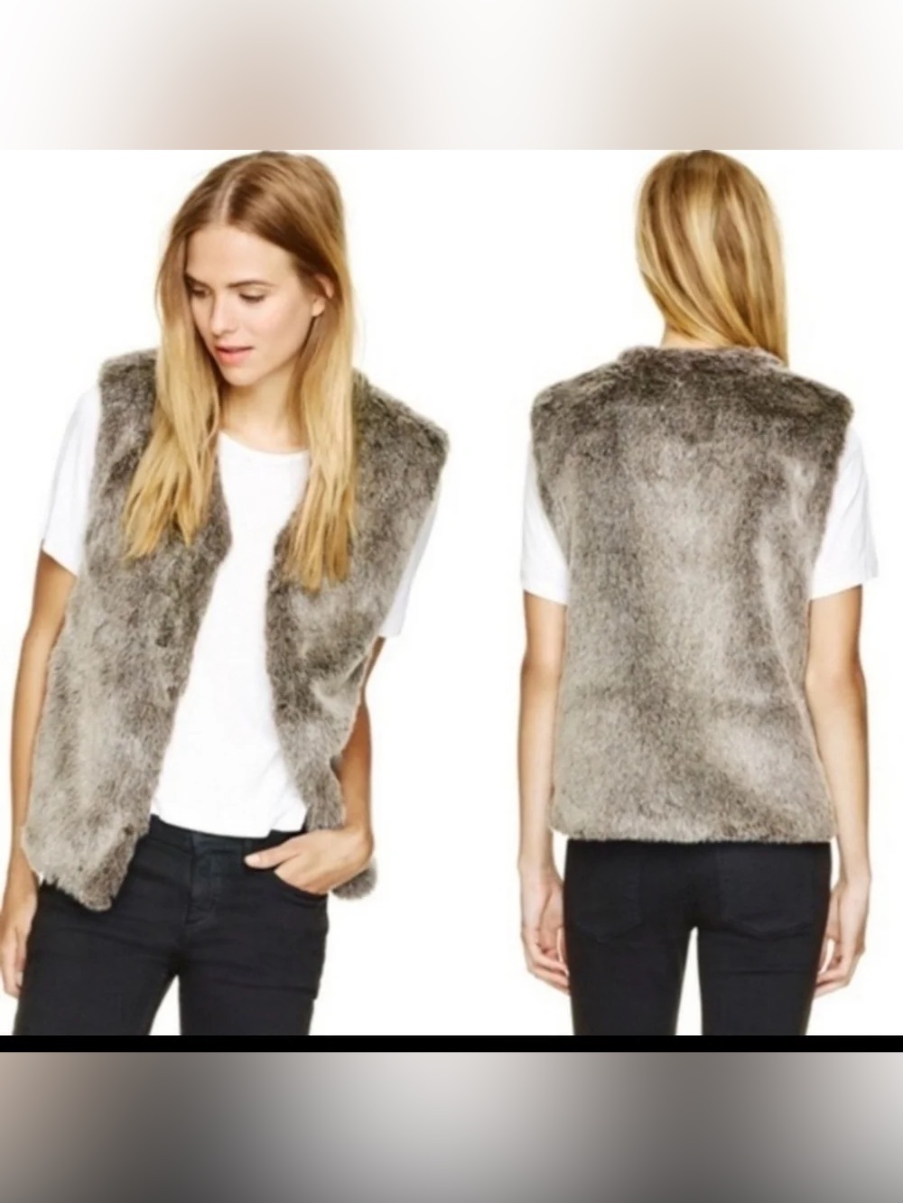 Talula Park Slope Sleeveless Faux Fur Vest